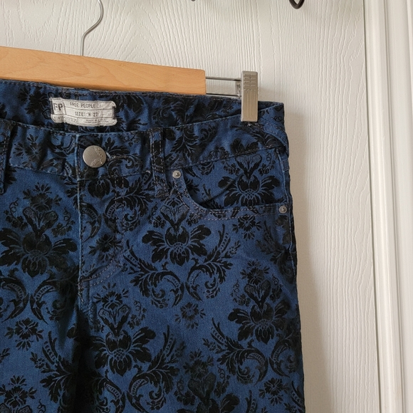 Free People Velvet Design Skinny Jeans - Picture 4 of 7